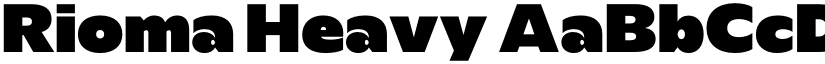 Rioma Heavy font
