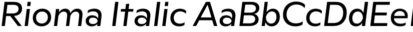 Rioma Italic font