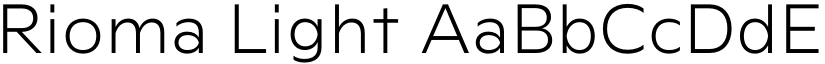 Rioma Light font