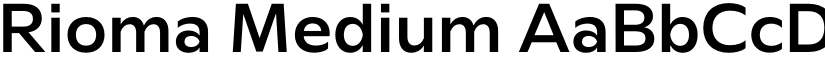 Rioma Medium font