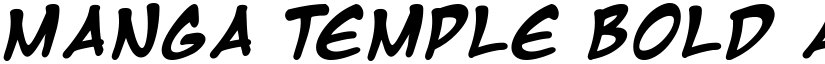 Manga Temple Bold font