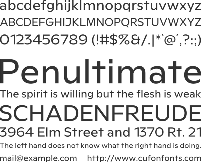 Rioma font preview