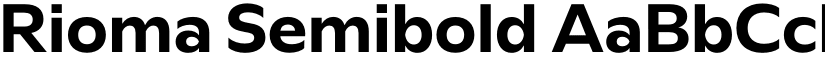 Rioma Semibold font