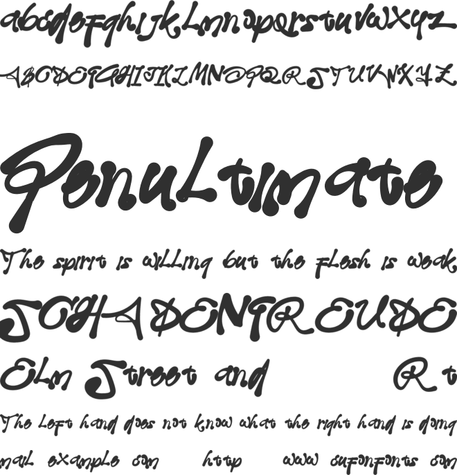 Westcoast font preview