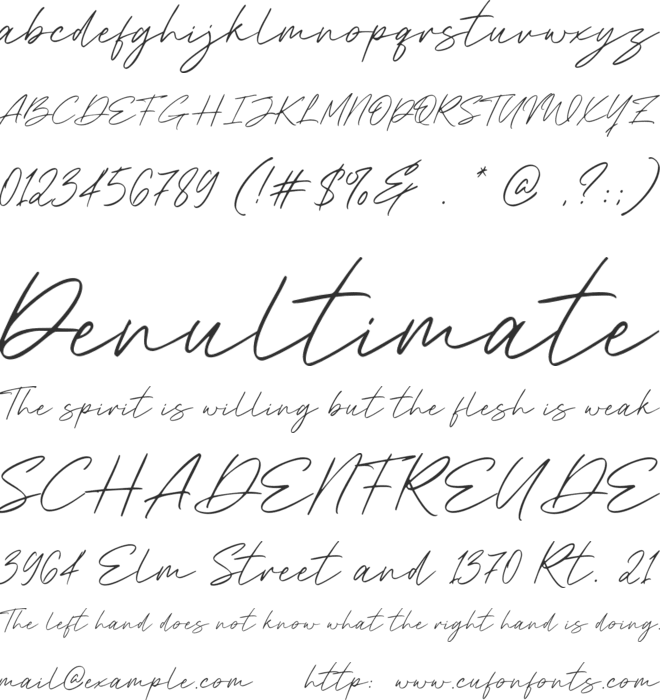 Summer Wind font preview