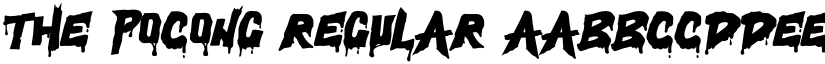 The Pocong Regular font