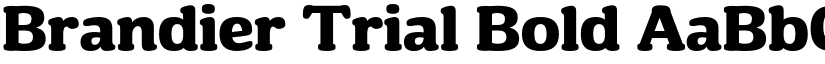 Brandier Trial Bold font