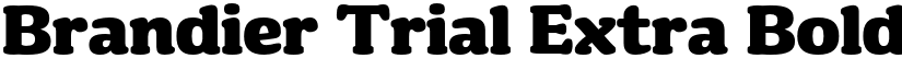 Brandier Trial Extra Bold font