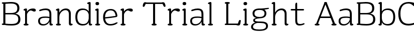 Brandier Trial Light font