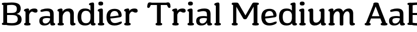 Brandier Trial Medium font