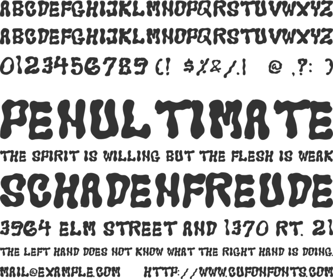 LEQUA HYPER font preview