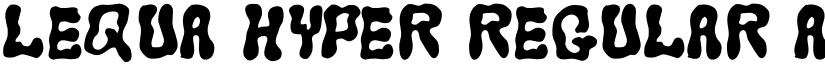 LEQUA HYPER Regular font