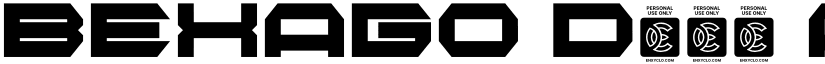 BEXAGO Demo font