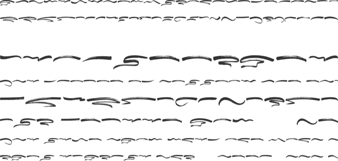 Besstia Brush Underlines font preview