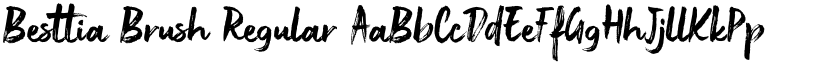 Besttia Brush Regular font