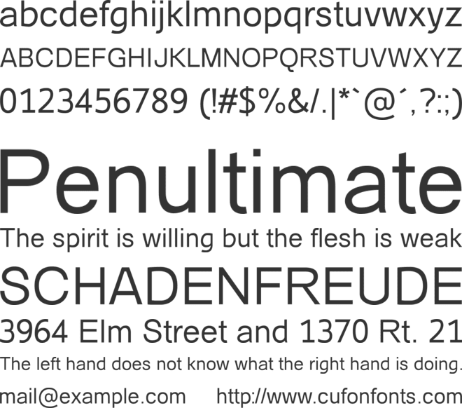 Catriel font preview