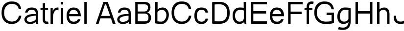 Catriel font