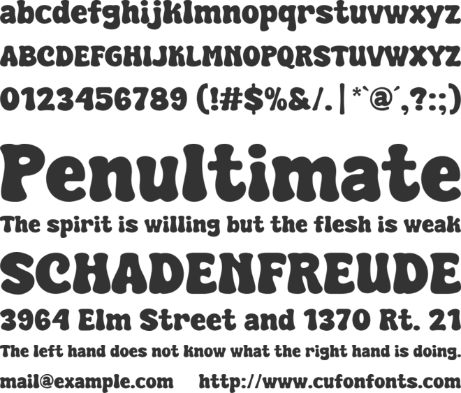 Super Dream font preview