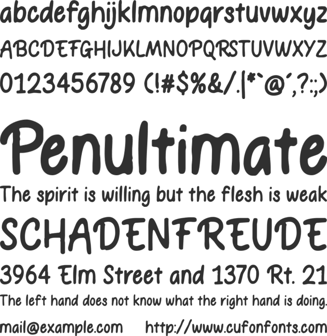 Hoppin font preview