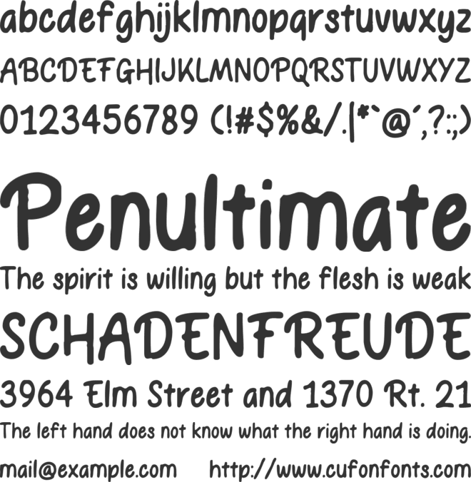 Hoppin font preview