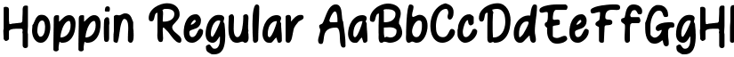 Hoppin Regular font