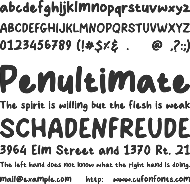 Stay Fun font preview