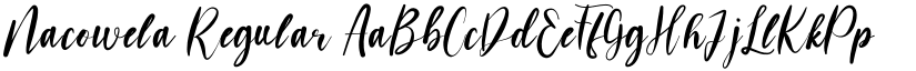 Nacowela Regular font