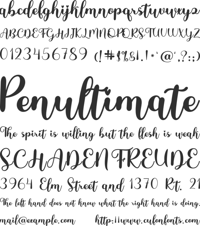 Stay Gracious font preview
