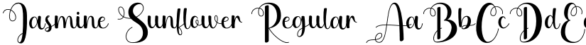 Jasmine Sunflower Regular font