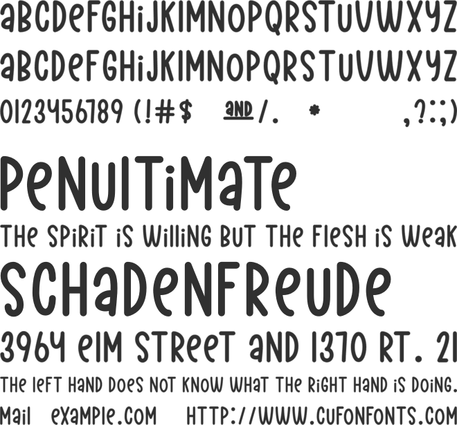 Pinokia Display font preview