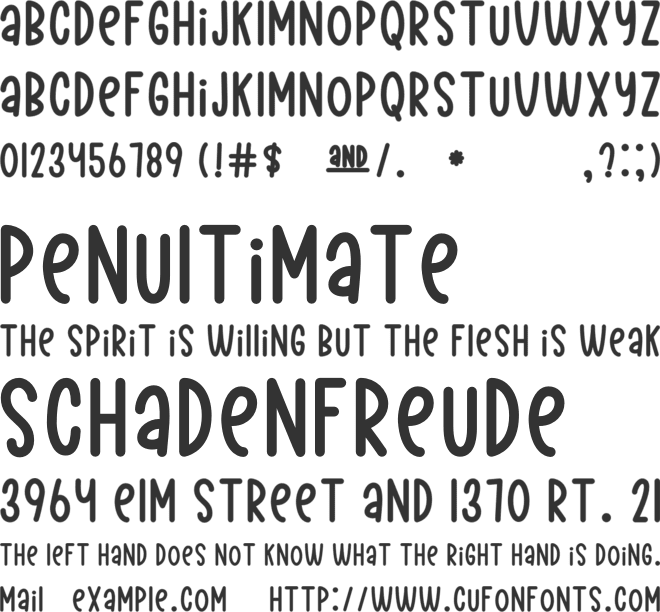 Pinokia Display font preview