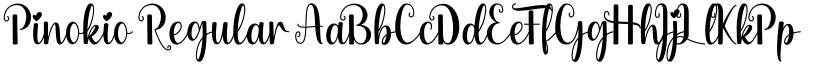 Pinokio Regular font