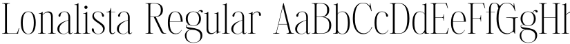 Lonalista Regular font