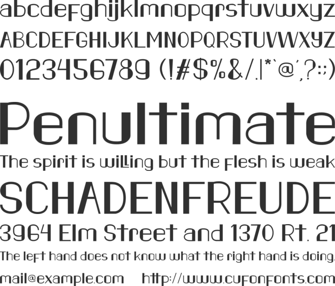 Valo font preview