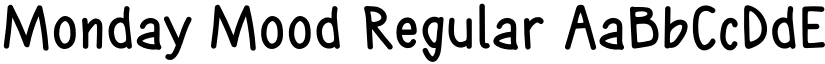 Monday Mood Regular font