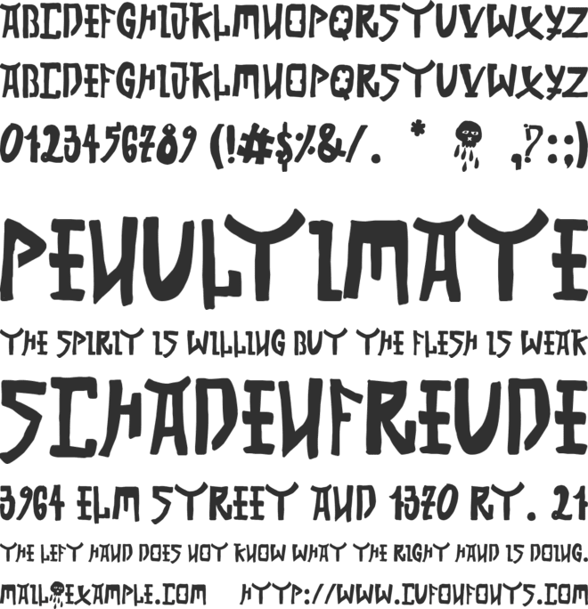 China Club font preview