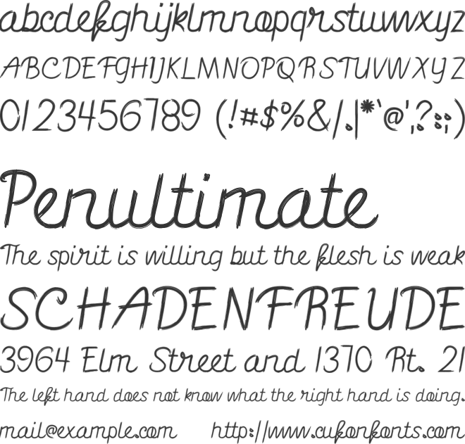 Blackart font preview