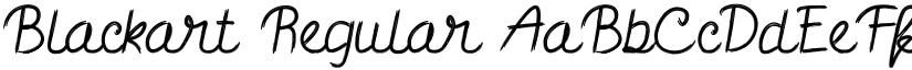 Blackart Regular font