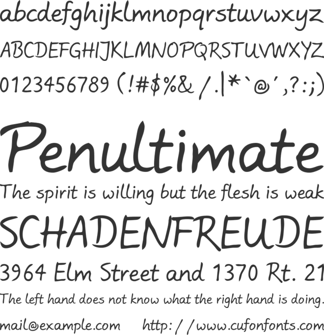 Wortlaut AH font preview