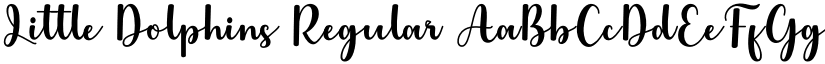 Little Dolphins Regular font