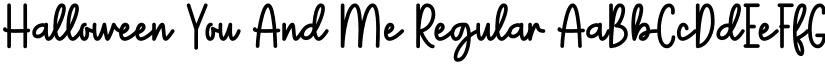 Halloween You And Me Regular font
