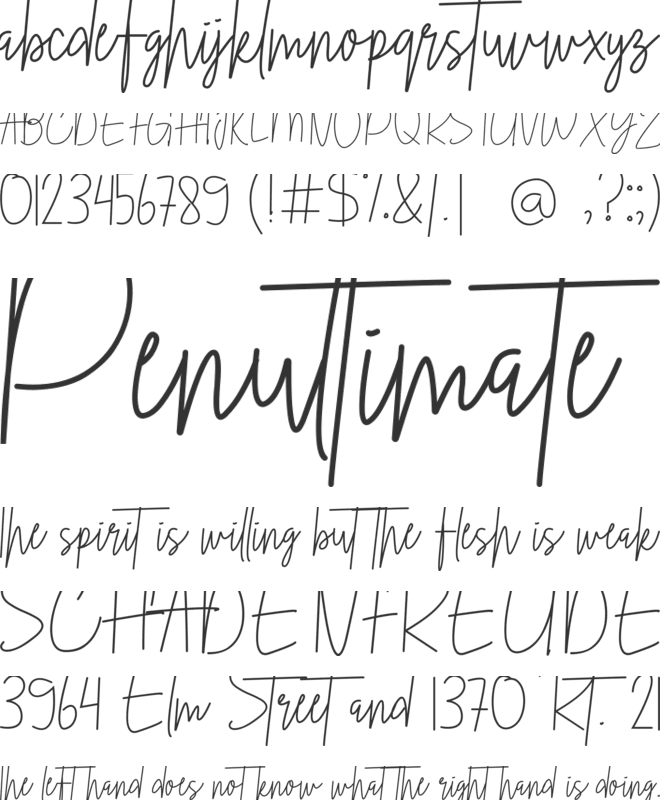 Christian font preview