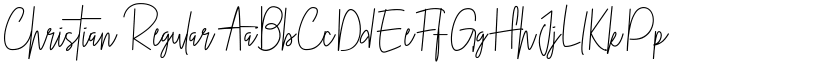 Christian Regular font