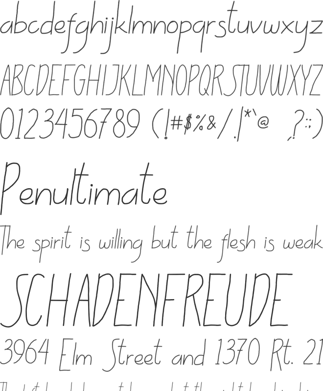 Salla Moon font preview