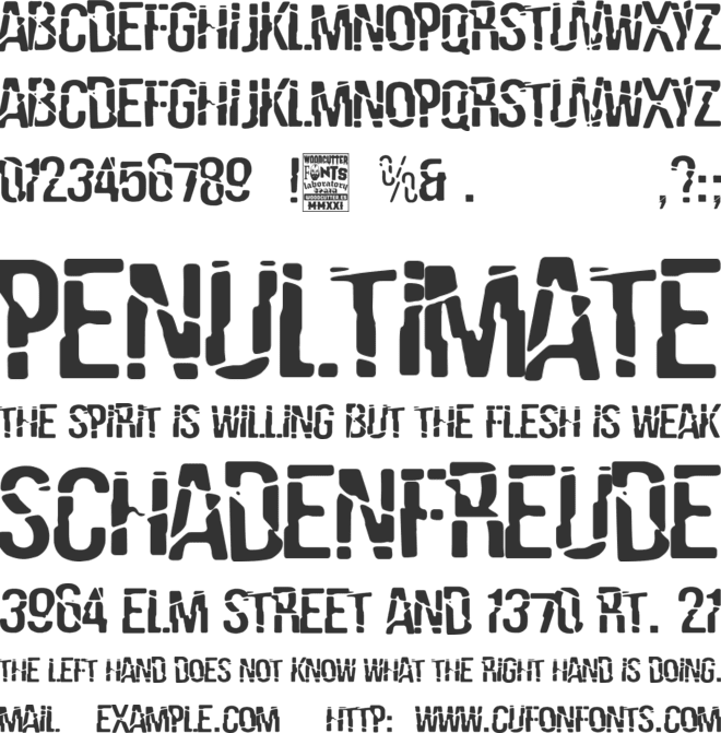 La Estropeada font preview