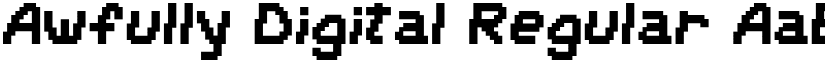 Awfully Digital Regular font