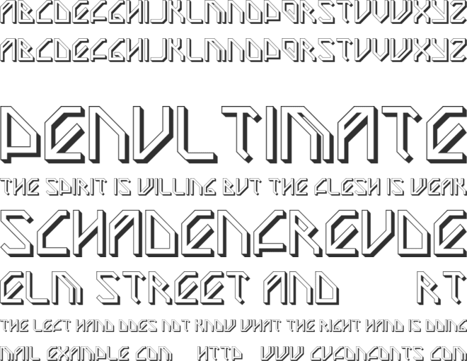 Fewell font preview
