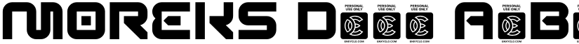 MOREKS Demo font