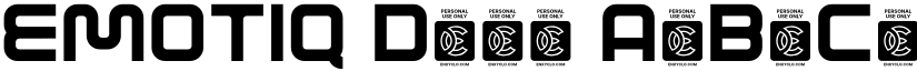 EMOTIQ Demo font