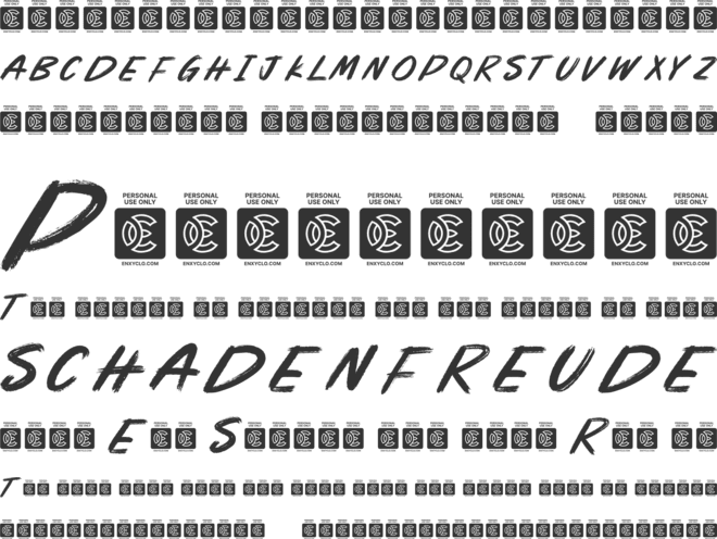 NCL Astonic font preview